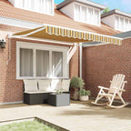 Einziehbare Markise Mehrfarbig 350 x 250 cm