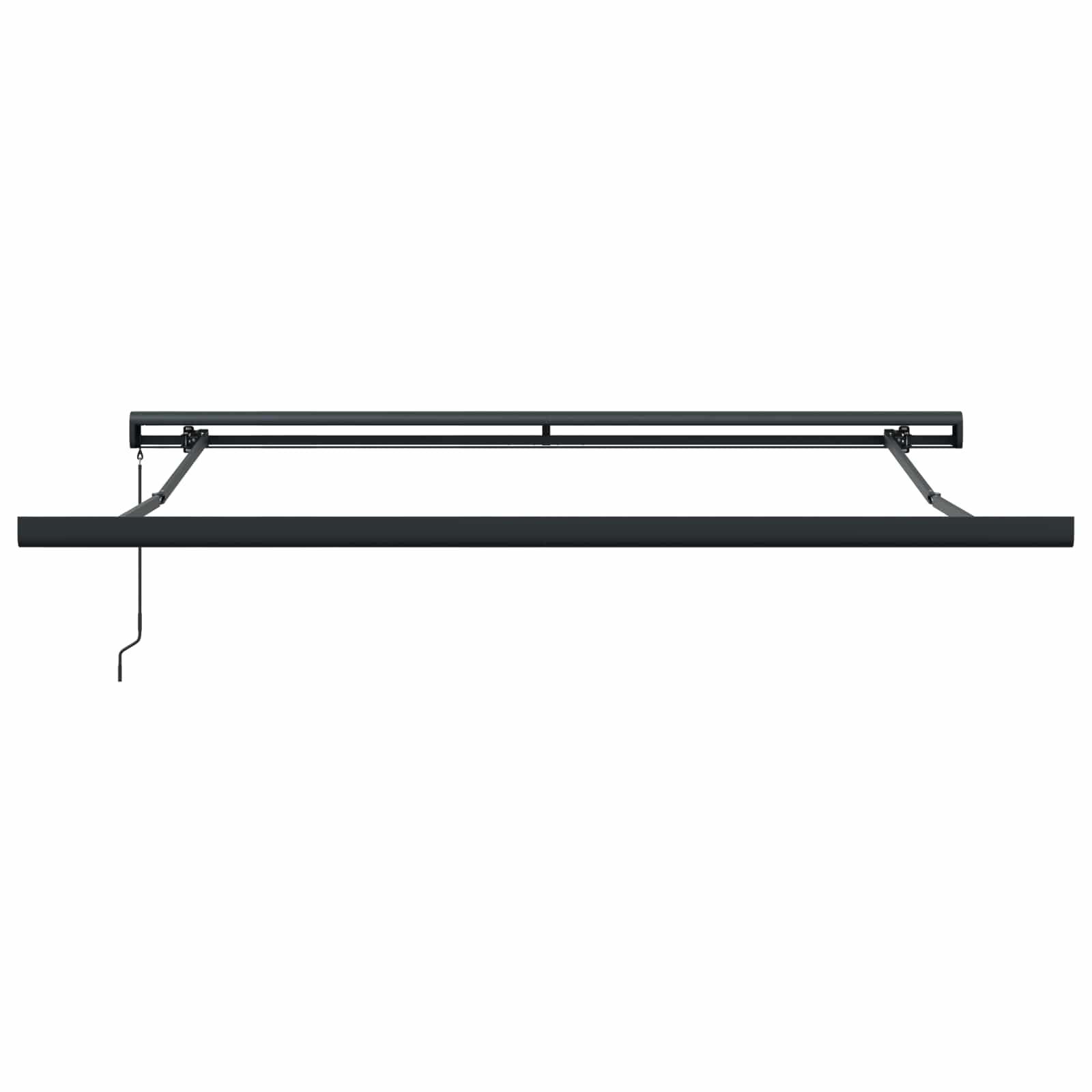 Einziehbare Markise Mehrfarbig 350 x 250 cm Stoff und Metall
