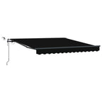 Markisenstoff Schwarz 350 x 250 cm Polyester