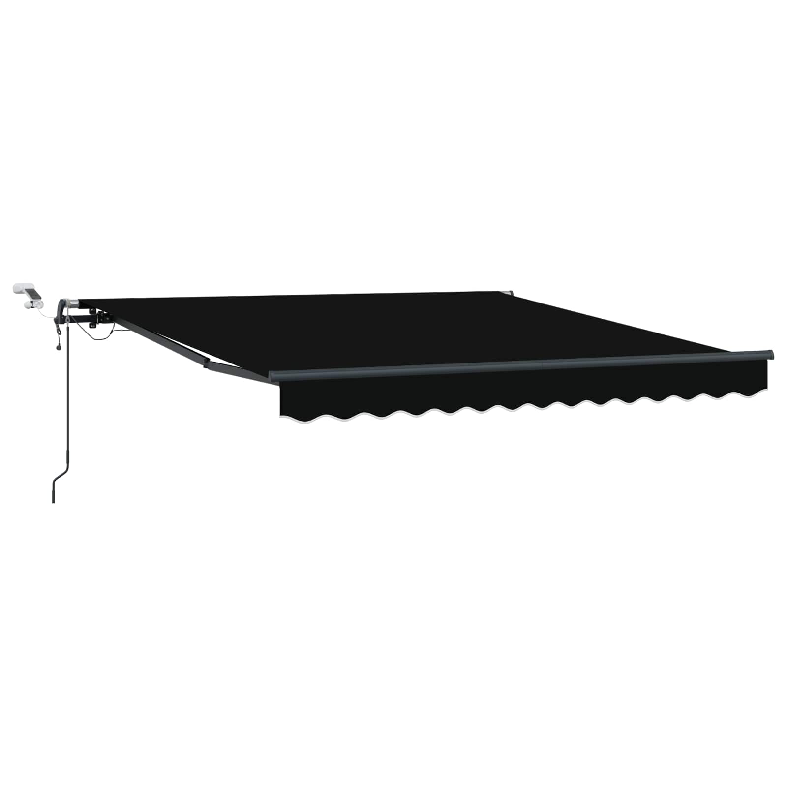 Markisenstoff Schwarz 350 x 250 cm Polyester