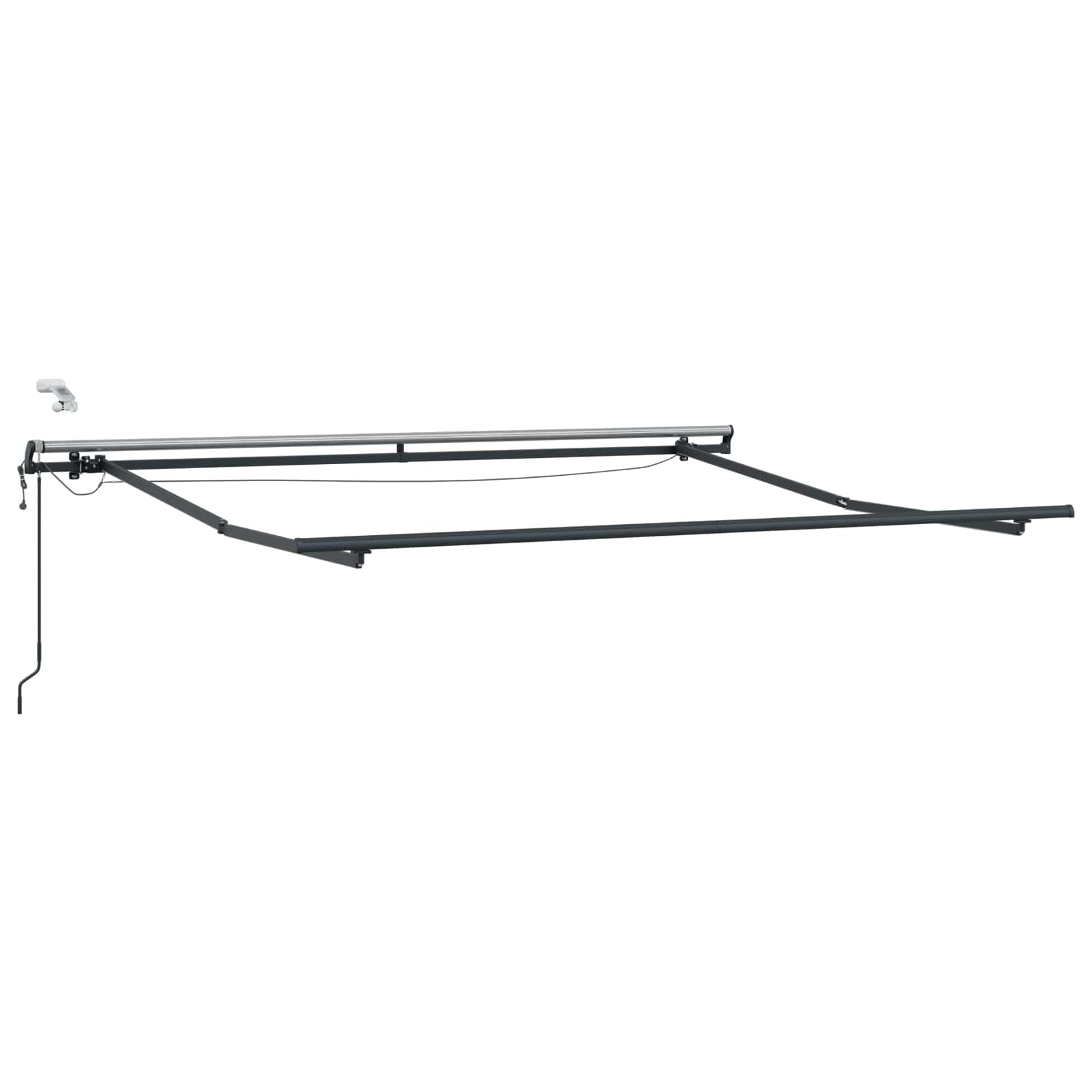 Markisenstoff Schwarz 350 x 250 cm Polyester