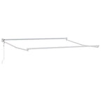 Einziehbare Markise Schwarz 350 x 250 cm Stoff
