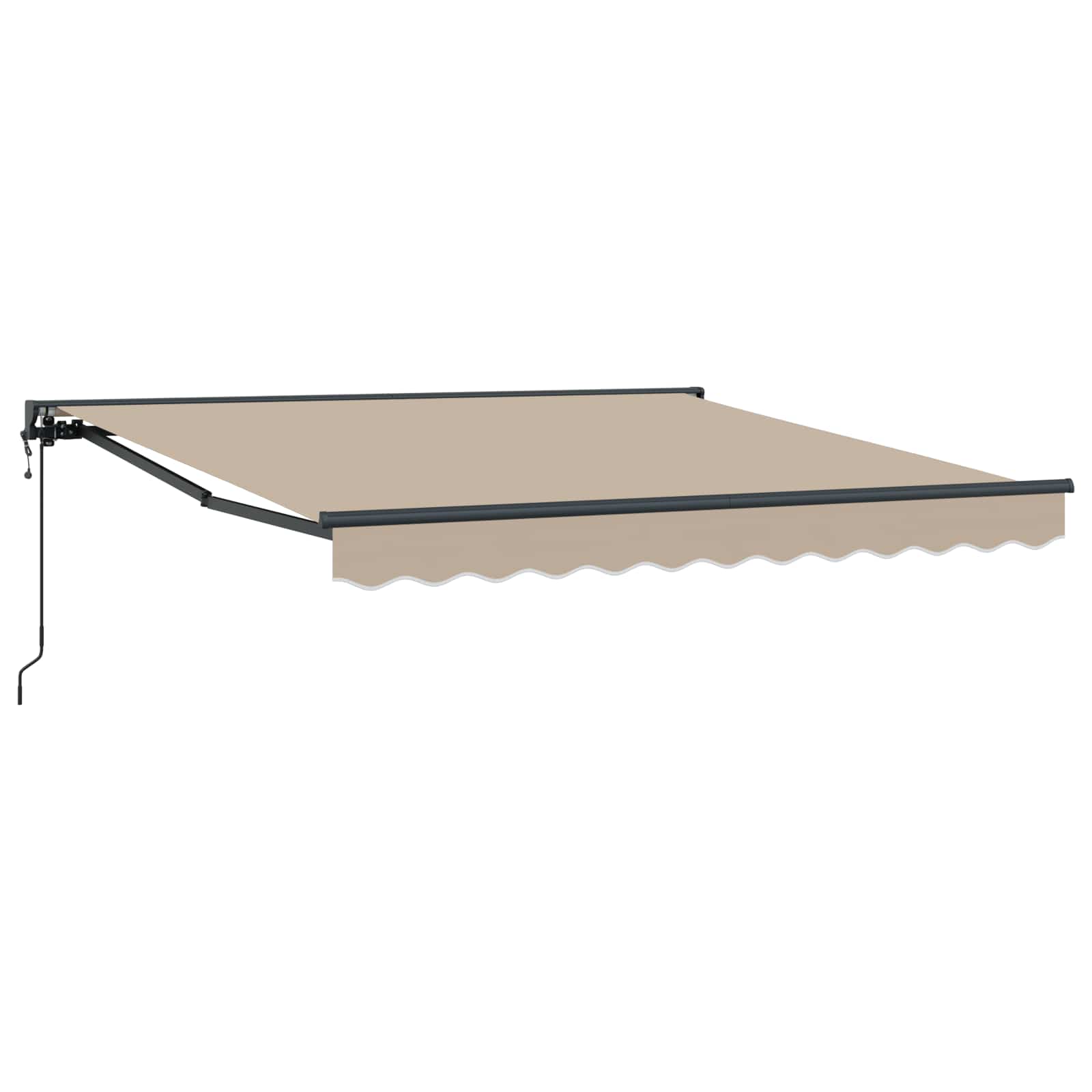 Markisenrahmen Beige 350 x 250 cm Polyester mit PU-Beschichtung