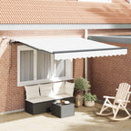 Markisenstoff Weiß 350 x 250 cm Polyester