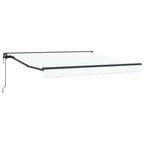 Markisenrahmen Weiß 350 x 250 cm Polyester mit PU-Beschichtung