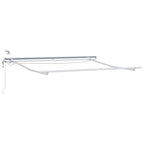 Einziehbare Markise Rot 350 x 250 cm Polyester und Metall
