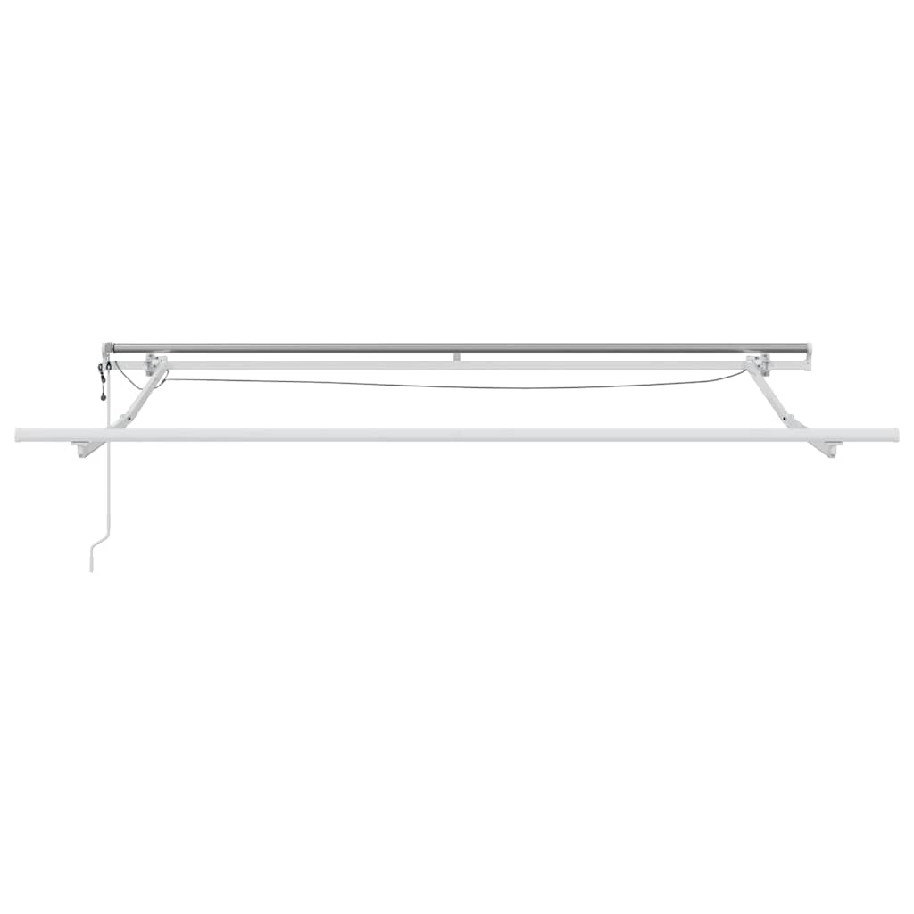 Einziehbare Markise Rot 350 x 250 cm Polyester und Metall