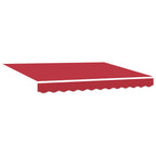 Einziehbare Markise Rot 350 x 250 cm Stoff