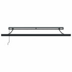 Einziehbare Markise Grün und Weiß 350 x 250 cm Stoff und Metall