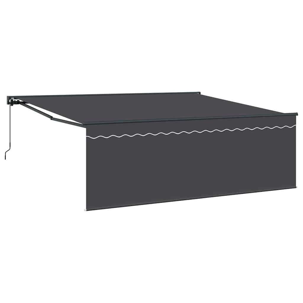 Einziehbare Markise Anthrazit 400 x 300 cm