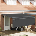 Einziehbare Markise Anthrazit 400 x 300 cm