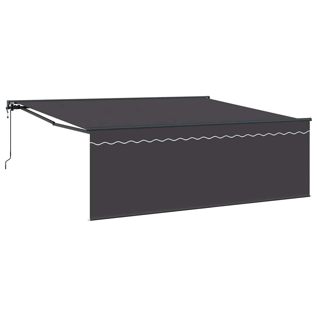 Einziehbare Markise Anthrazit 400 x 300 cm