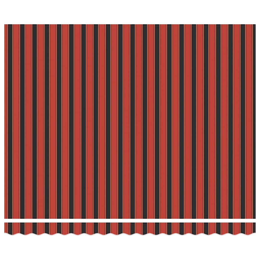 Elektrische ausziehbare Markise Orange und Braun 400 x 300 cm