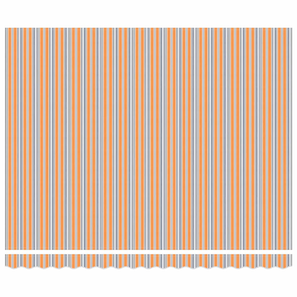 Einziehbare Markise Mehrfarbig 400 x 300 cm Stoff und Stahl