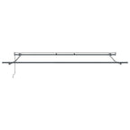 Einziehbare Markise Mehrfarbig 400 x 300 cm Stoff und Aluminium