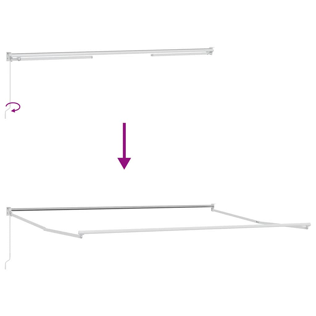 Einziehbare Markise Mehrfarbig 400 x 300 cm