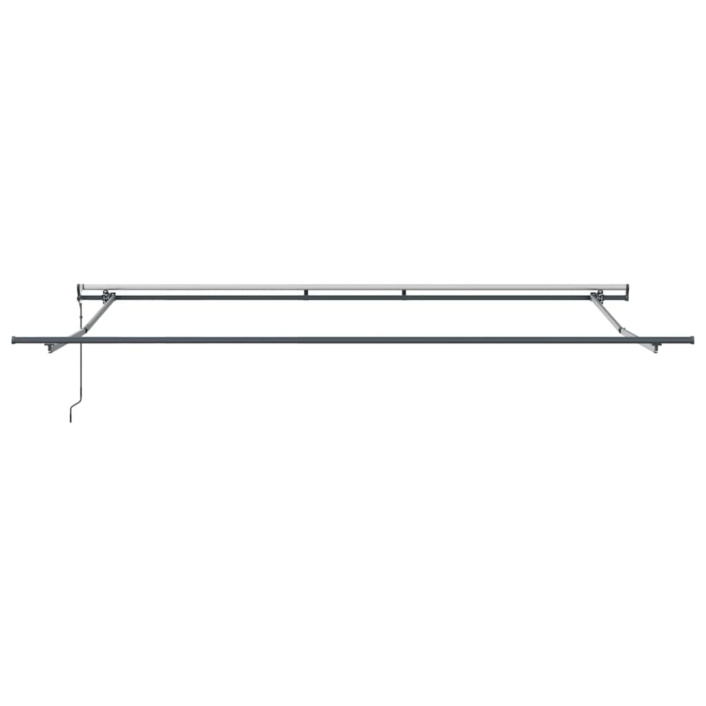 Einziehbare Markise Mehrfarbig 400 x 300 cm Stoff und Aluminium