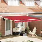 Elektrische ausziehbare Markise Rot 400 x 300 cm