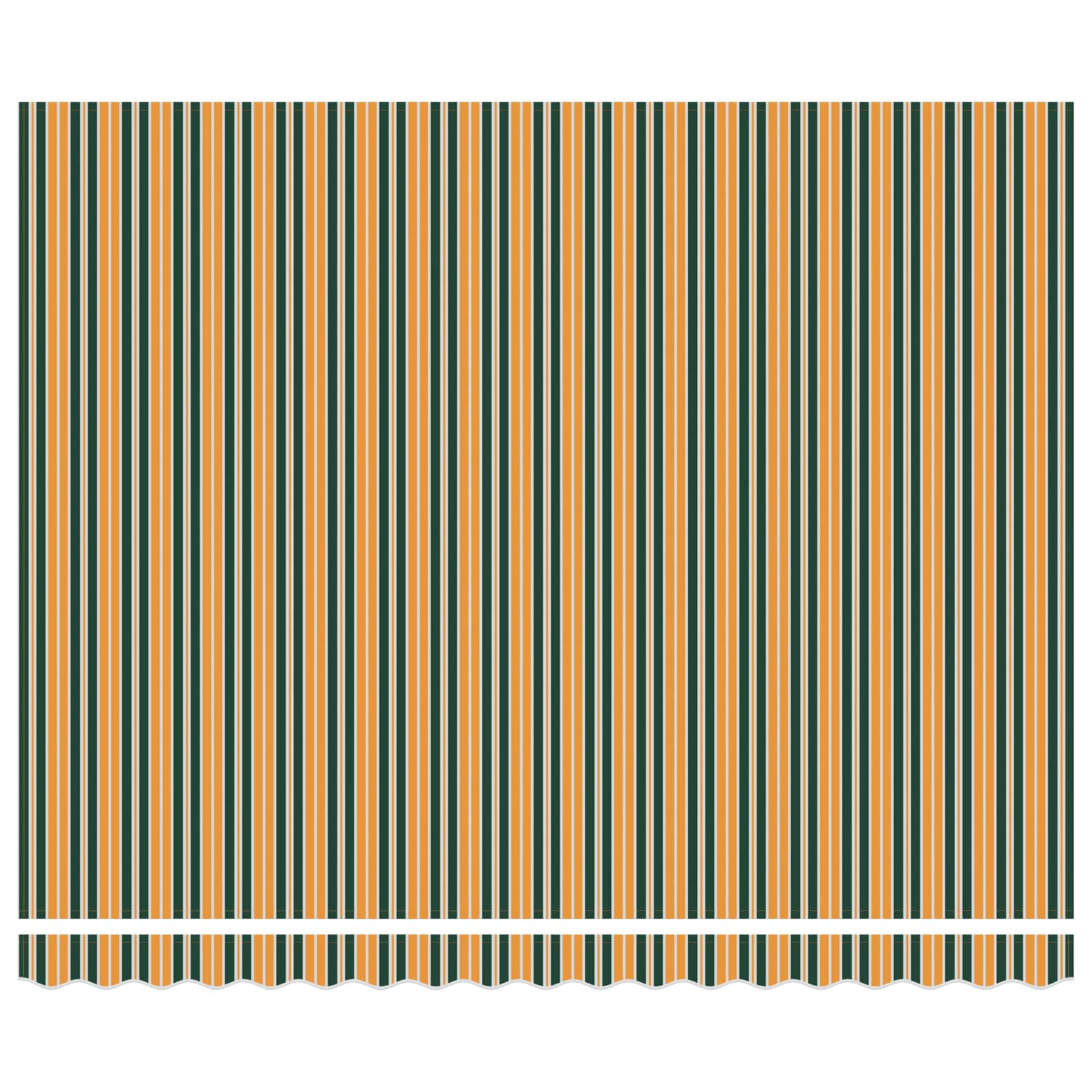 Markise Grün und Gelb 400 x 300 x 165 cm