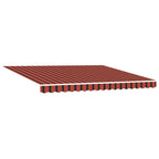 Einziehbare Markise Orange und Braun 400 x 350 cm Stoff