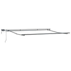 Einziehbare Markise Orange und Braun 400 x 350 cm Stoff