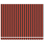 Einziehbare Markise Gelb und Orange 400 x 350 cm