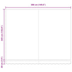 Einziehbare Markise Mehrfarbig 400 x 350 cm