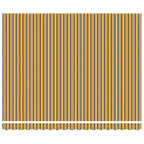Einziehbare Markise Mehrfarbig 400 x 350 cm Stoff und Aluminium