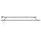 Einziehbare Markise Weiß 400 x 350 cm Stoff
