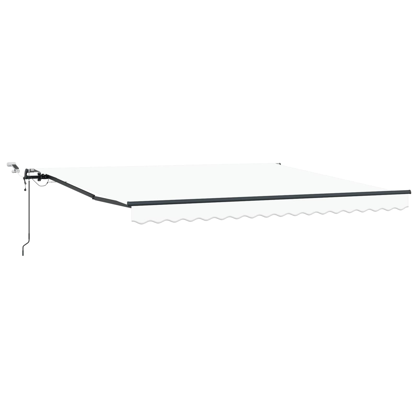 Markisenstoff Weiß 400 x 350 cm Polyester