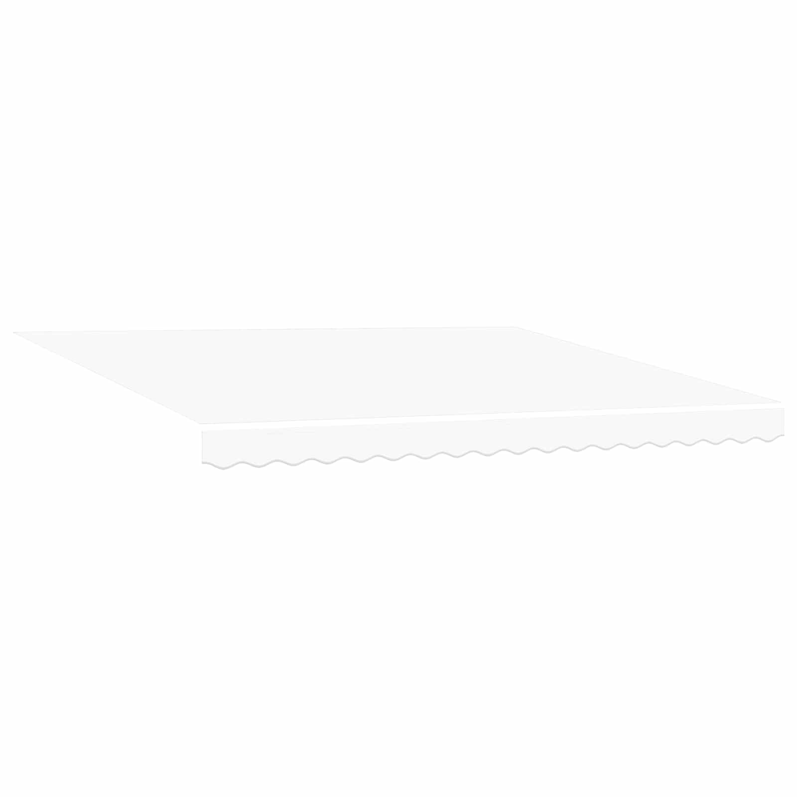 Markisenstoff Weiß 400 x 350 cm Polyester