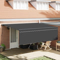 Einziehbare Markise Anthrazit 450 x 300 cm
