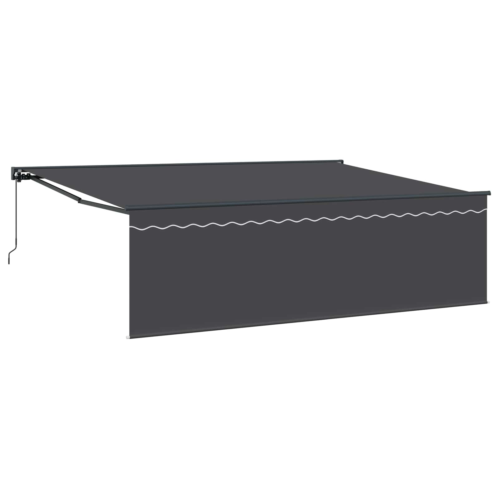 Einziehbare Markise Anthrazit 450 x 300 cm