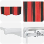Markise Orange und Braun 450 x 300 x 165 cm
