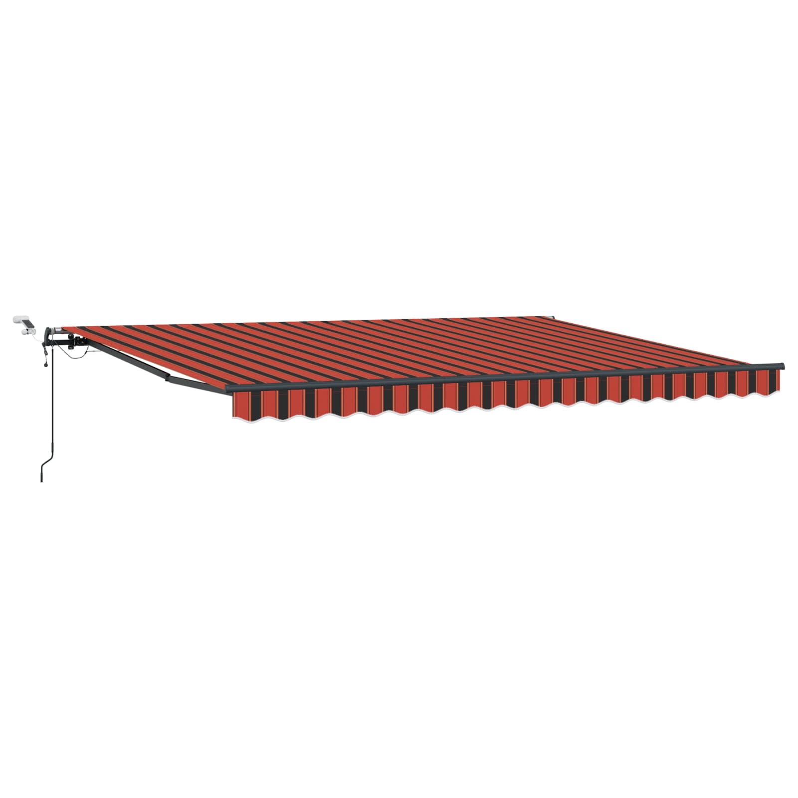 Markisenstoff Orange und Braun 450 x 300 cm Polyester