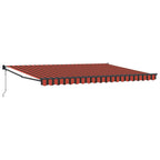 Markise Orange und Braun 450 x 300 x 165 cm