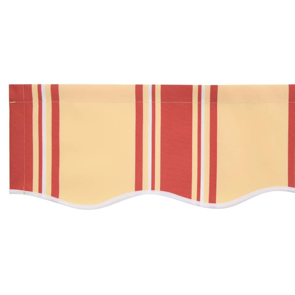 Markise Gelb und Orange 450 x 300 cm Polyester und Metall