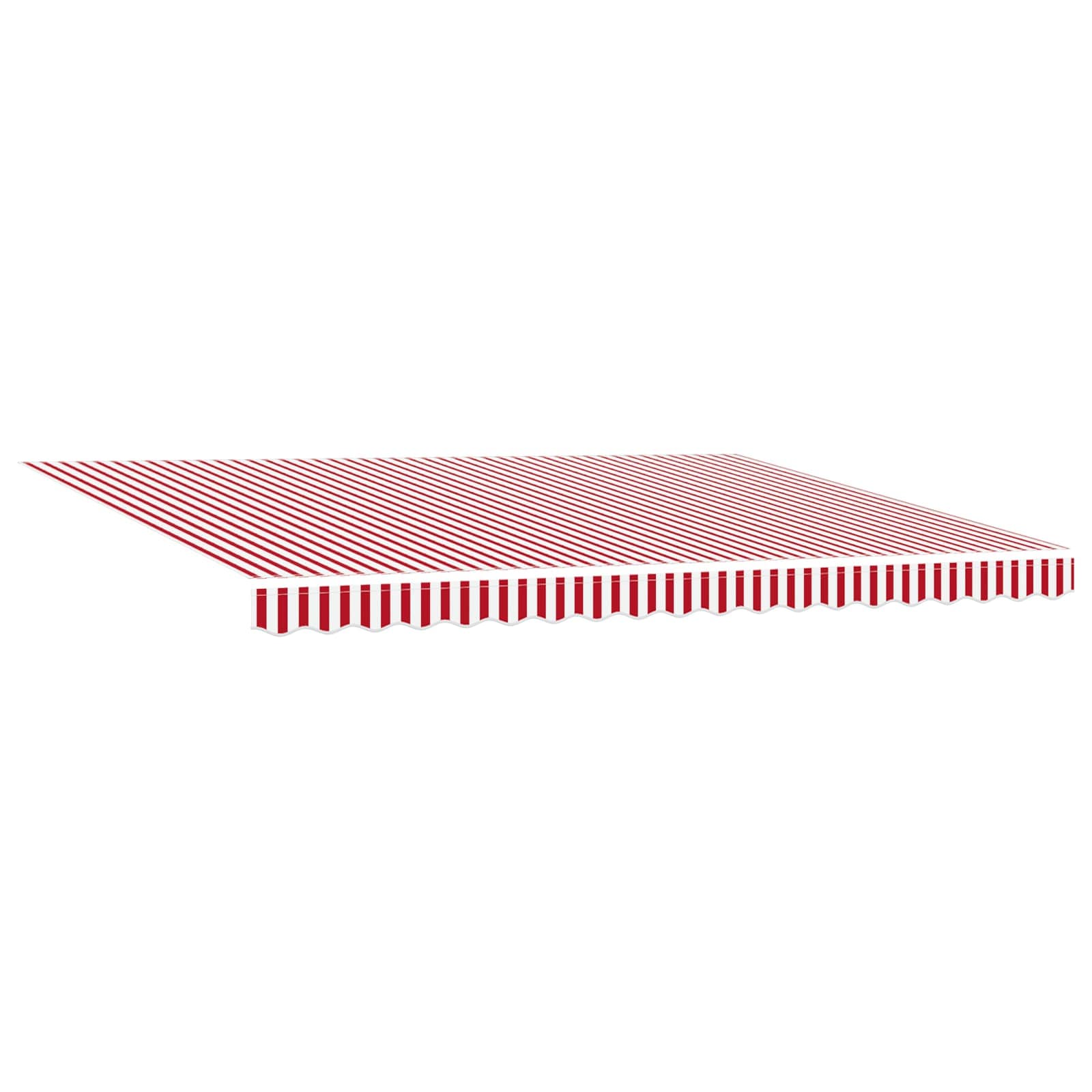Markisenrahmen Rot und Weiß 450 x 300 cm