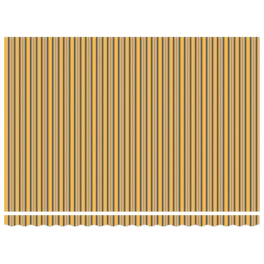 Einziehbare Markise Mehrfarbig 450 x 300 cm Stoff und Stahl