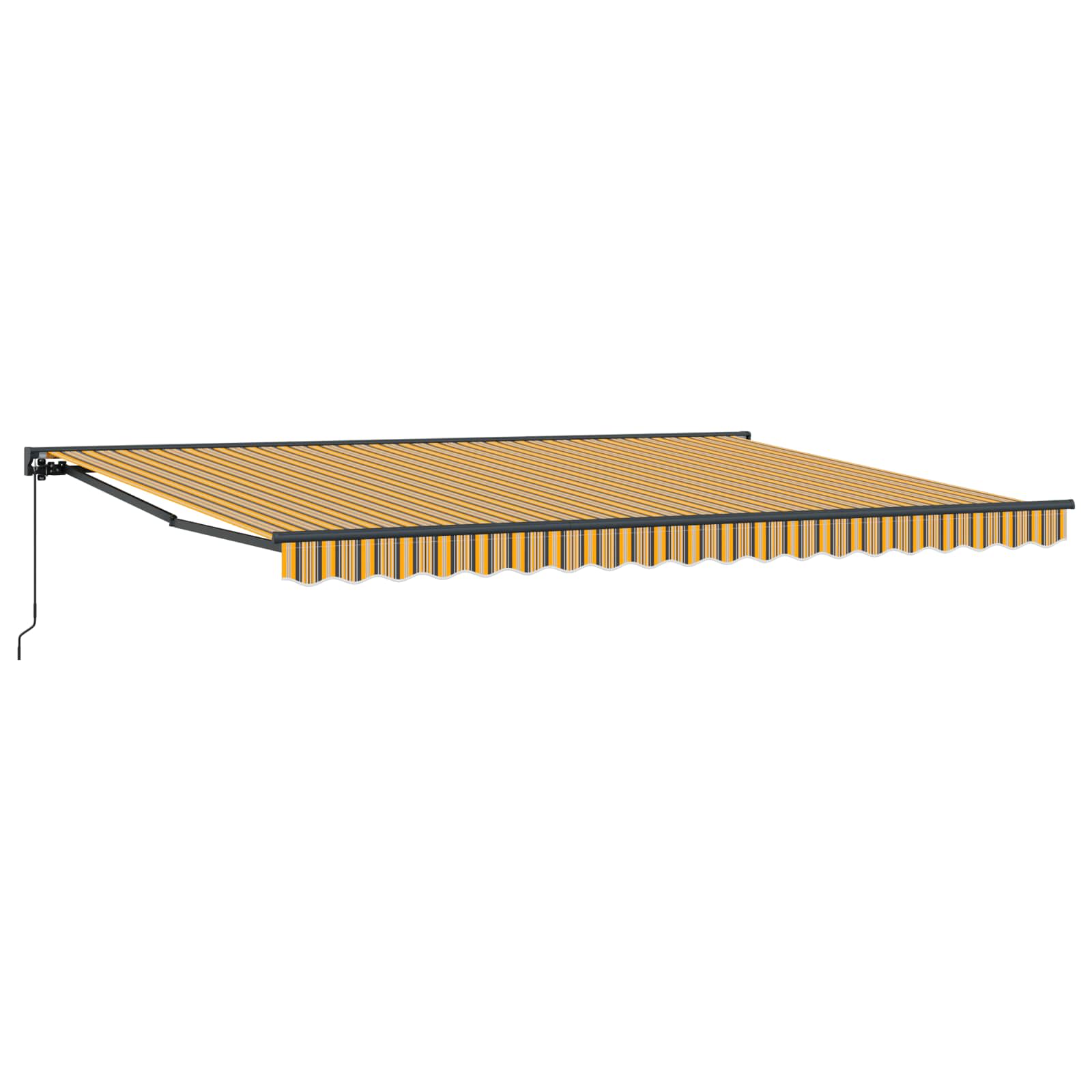 Markisenrahmen Gelb und Grau 450 x 300 cm
