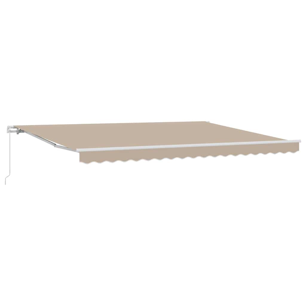 Markise Beige 450 x 300 x 165 cm Polyester und Metall
