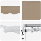 Elektrische ausziehbare Markise Beige 450 x 300 cm