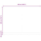 Einziehbare Markise Beige 450 x 300 cm Polyester und Stahl