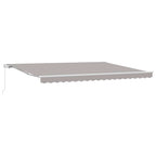 Markise Hellgrau 450 x 300 x 165 cm Polyester und Metall