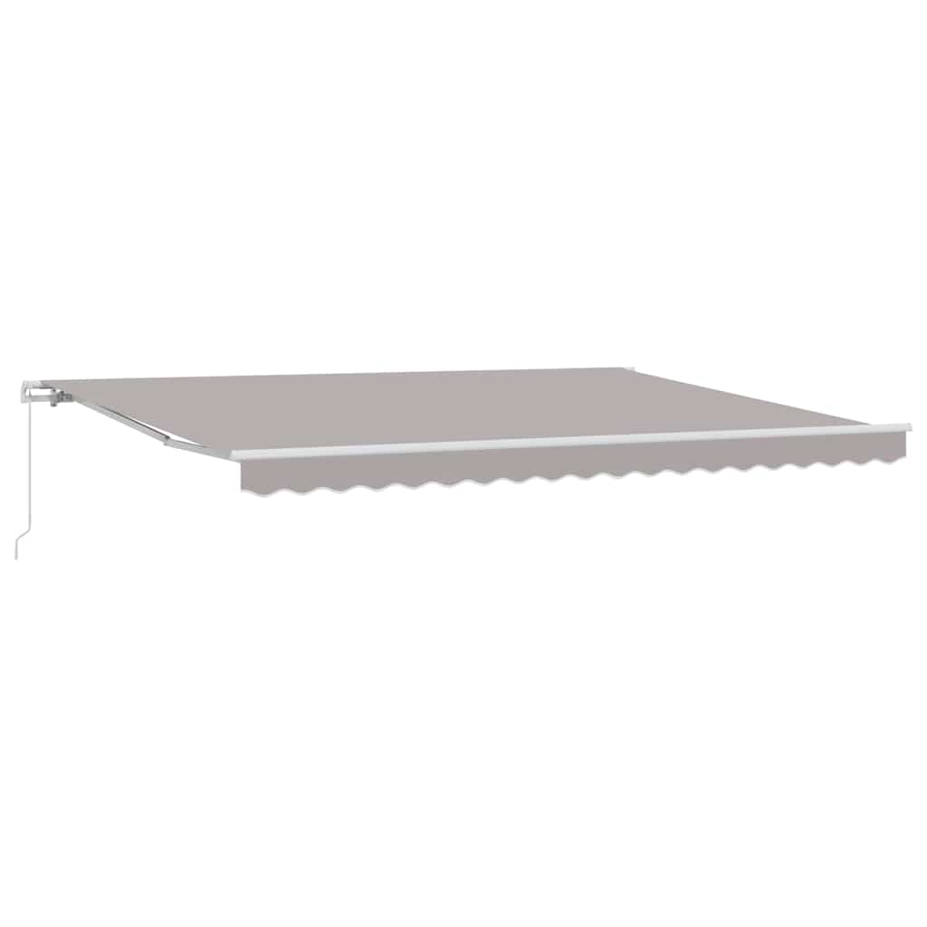 Markise Hellgrau 450 x 300 x 165 cm Polyester und Metall