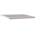 Markise Hellgrau 450 x 300 x 165 cm Polyester und Metall