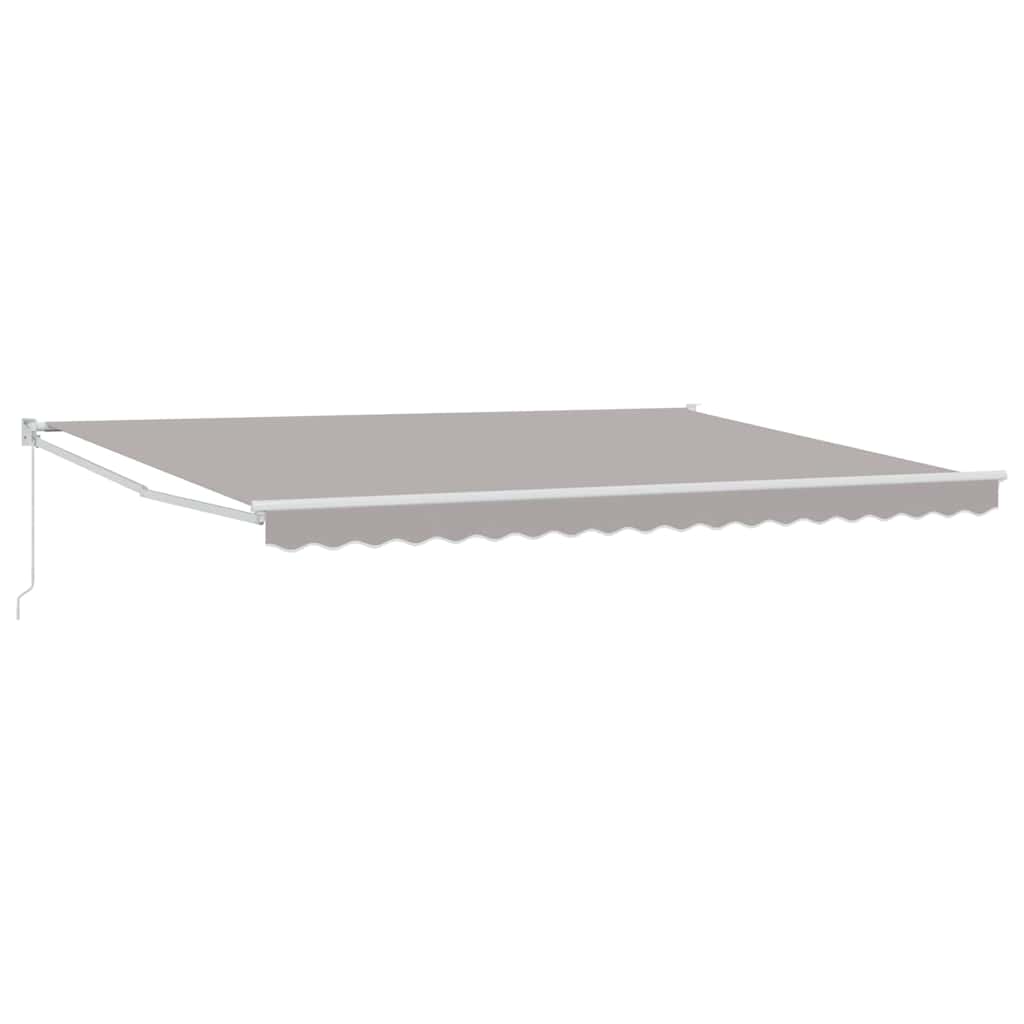 Markise Hellgrau 450 x 300 x 165 cm Polyester und Metall