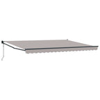 Markise Hellgrau 450 x 300 x 165 cm Polyester und Metall