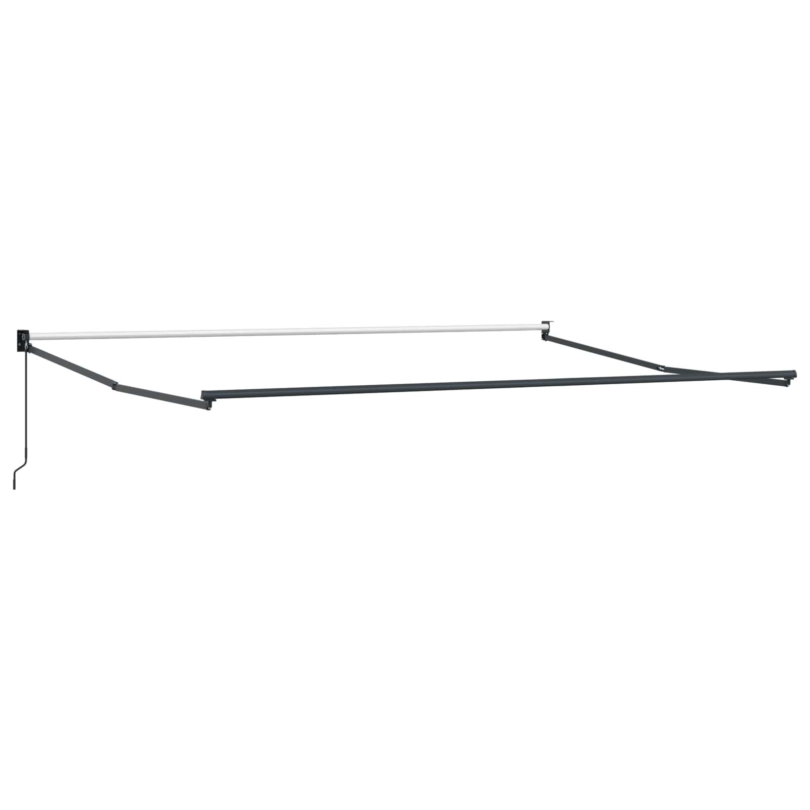 Markise Grün und Weiß 450 x 300 x 165 cm Polyester und Metall