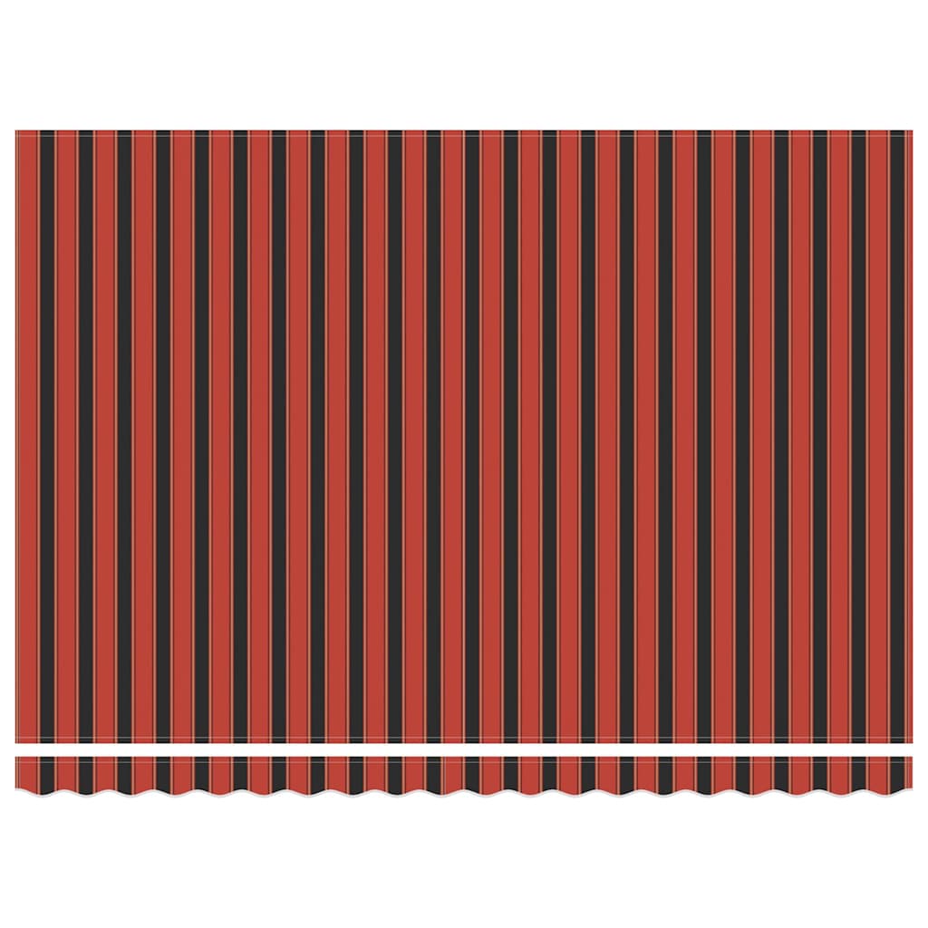 Einziehbare Markise Orange und Braun 450 x 350 cm